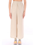 ALYSI PANTALONE IN SETA AMPIO 116149/P6003 GESSO Gesso