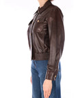 MAXMARA STUDIO GIACCA IN PELLE MSTBIADA 002 Cioccolato