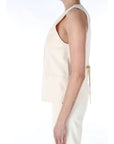 TWINSET GILET 261TP2224 07222 Panna