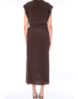 ALYSI ABITO IN SETA 116342/P6209 CHOCO Cioccolato