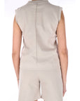 K-WAY T-SHIRT DONNA K6134GW 634 Beige