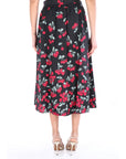 TWINSET GONNA LUNGA CON STAMPA 261TT2594 13502 Nero/rosso