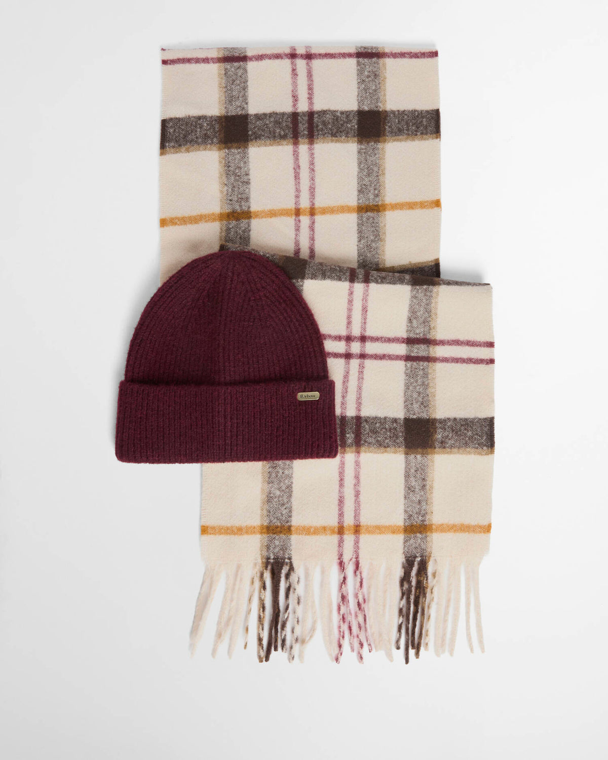 Barbour Set Regalo Berretto e Sciarpa Unisex Olivia