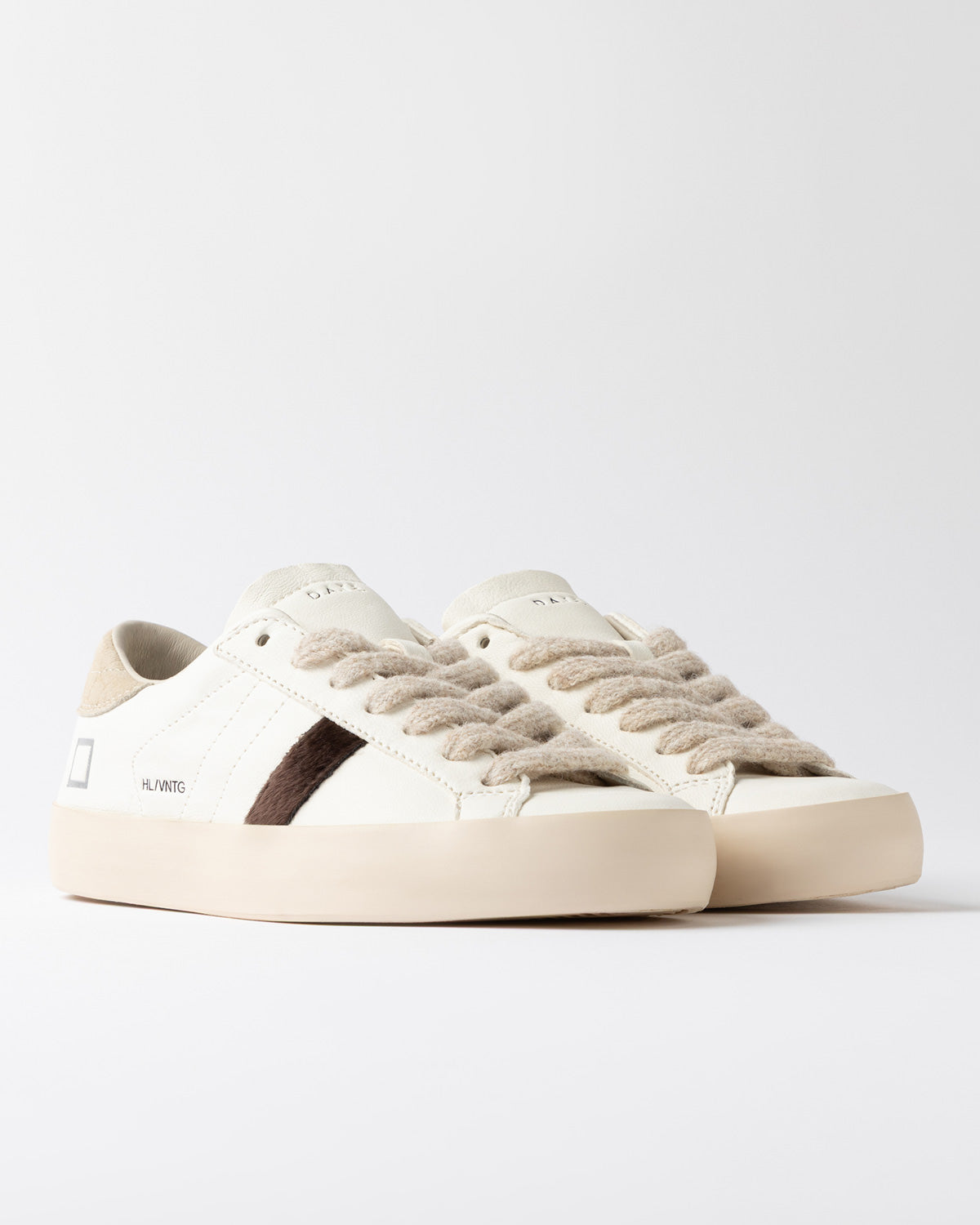 D.A.T.E. SNEAKERS HILL LOW VINTAGE MILK