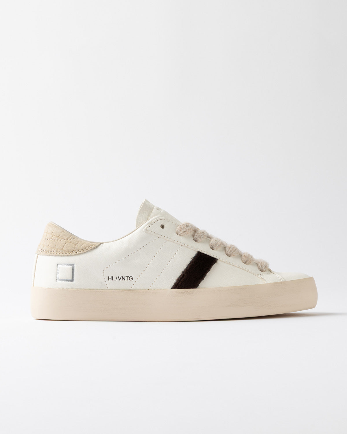 D.A.T.E. SNEAKERS HILL LOW VINTAGE MILK