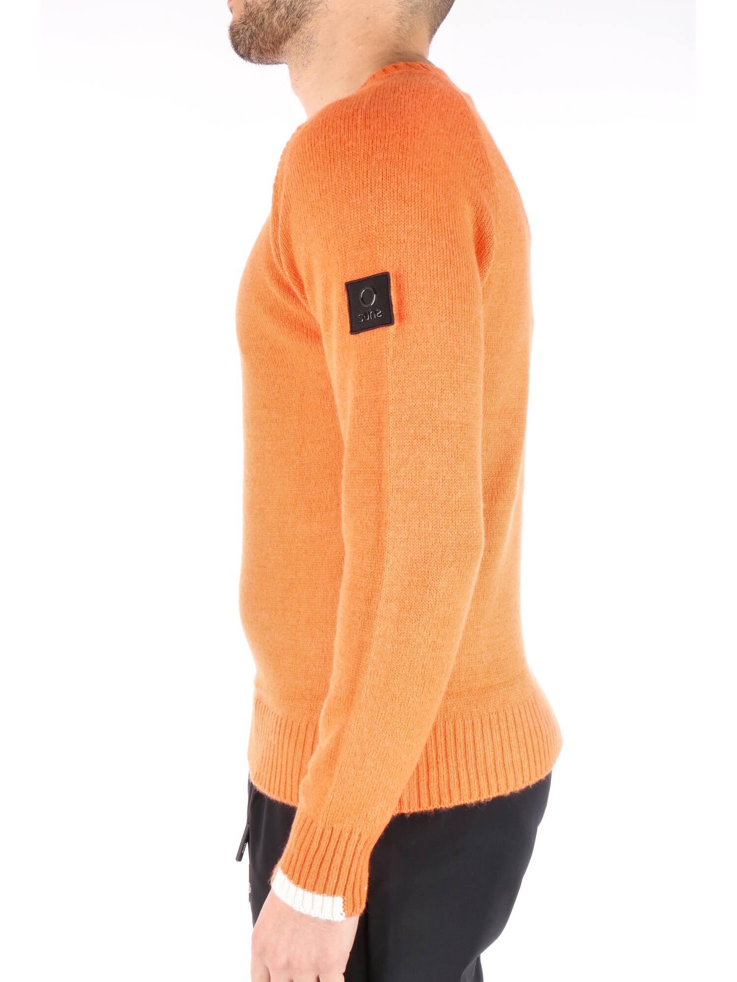 Suns uomo maglione girocollo arancione