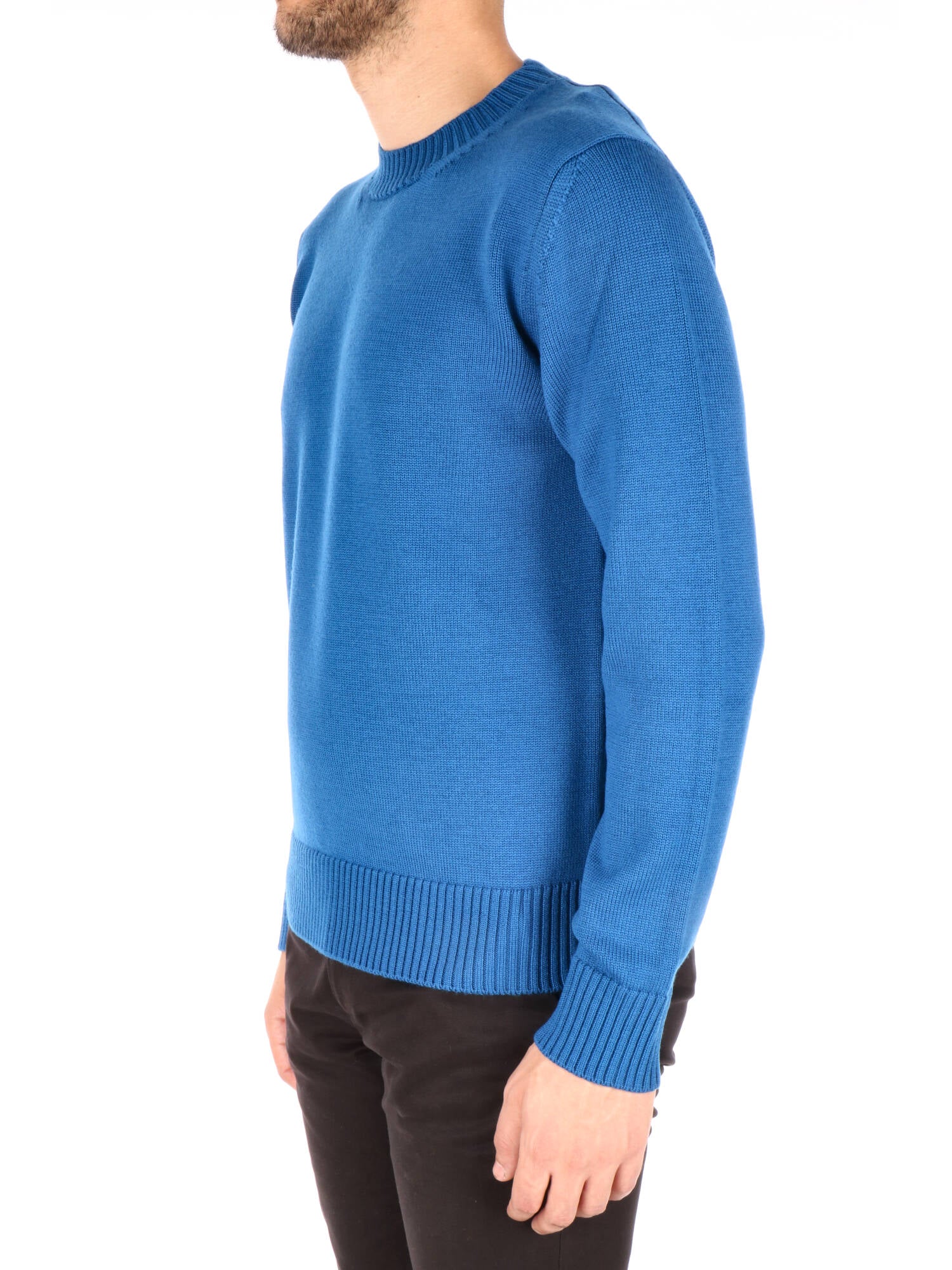 Altea uomo maglione girocollo lana blu