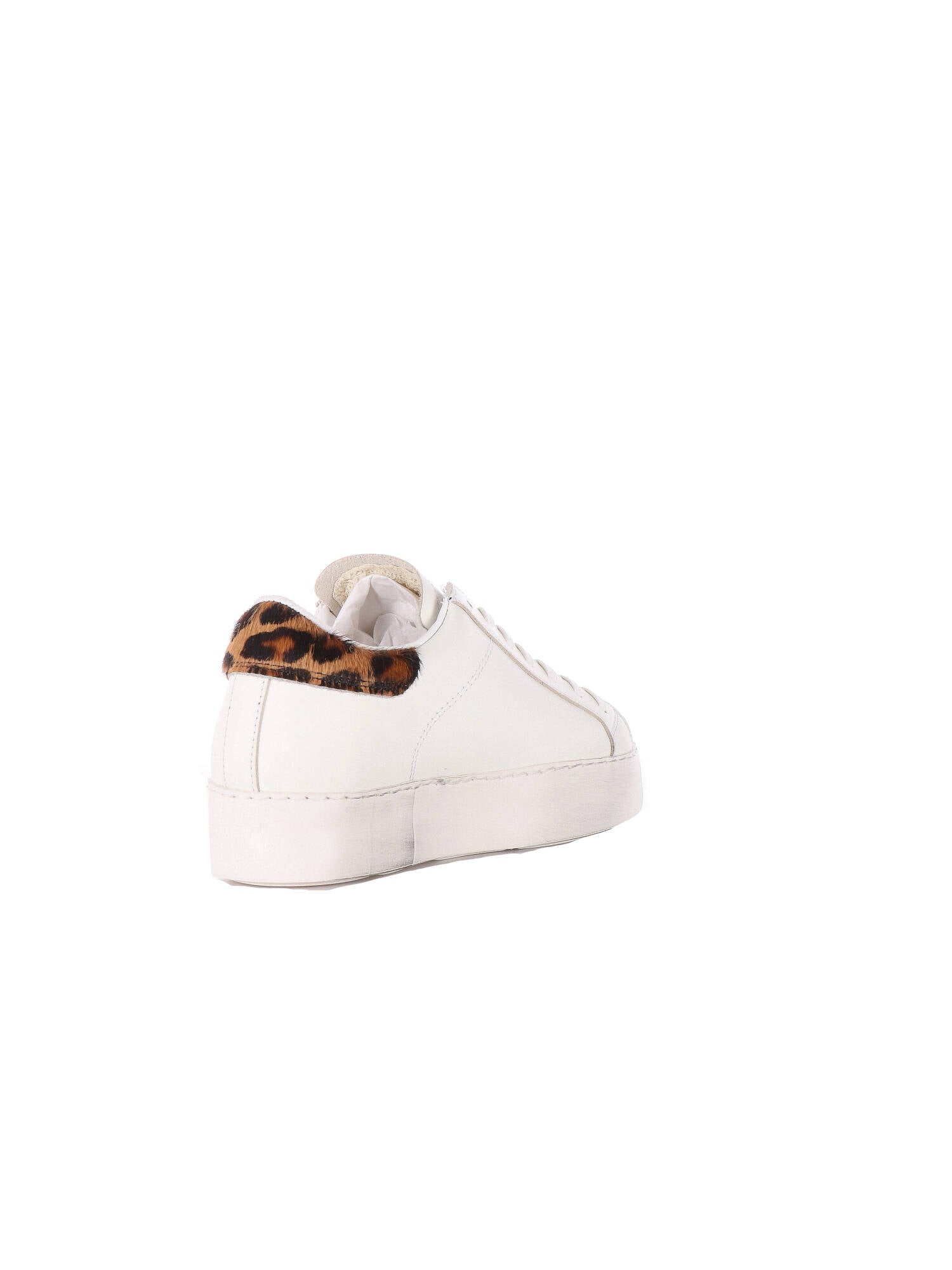 Ama-brand donna sneakers bianco/animalier SNK 2502