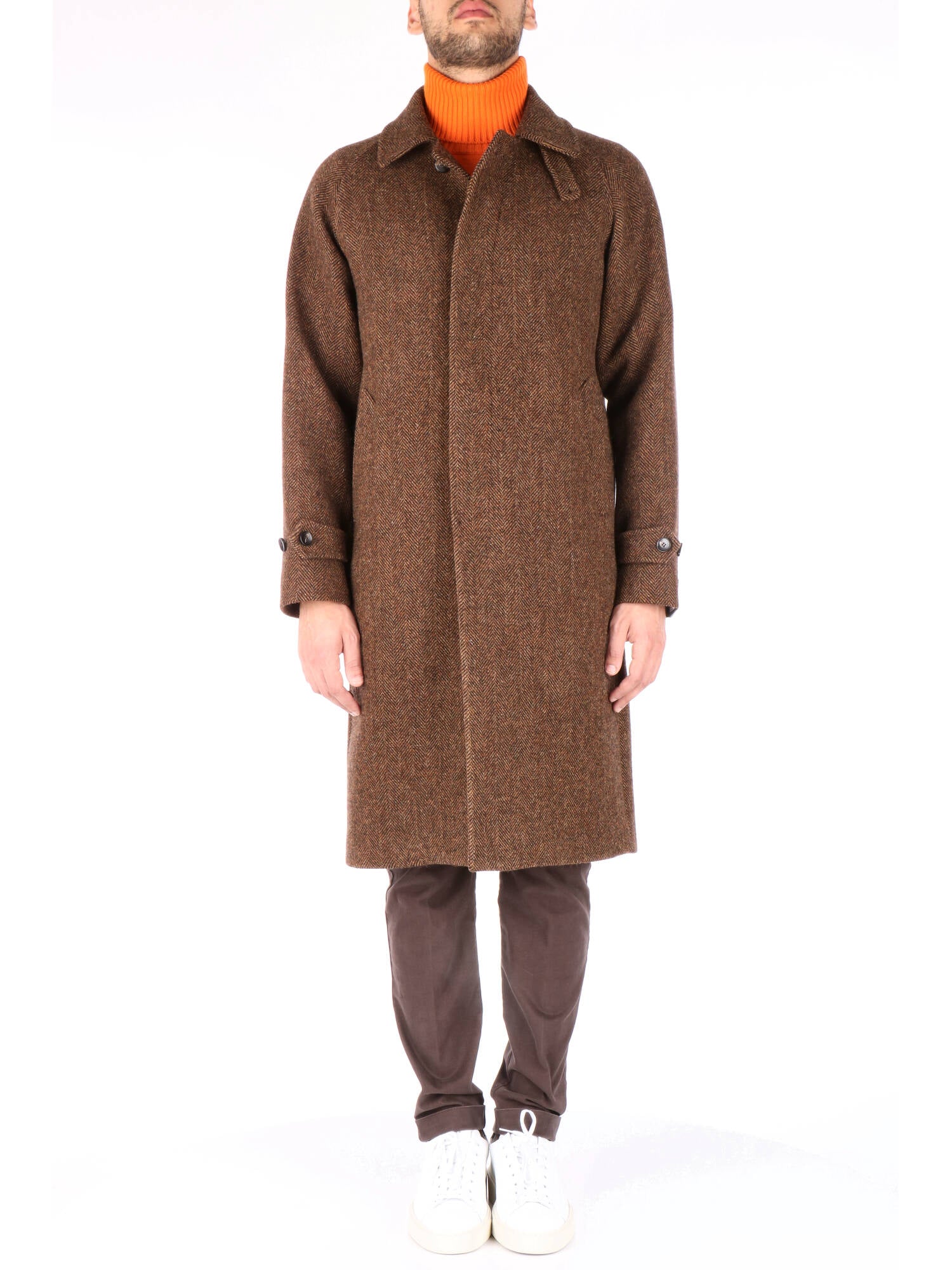 Breras uomo cappotto spigato