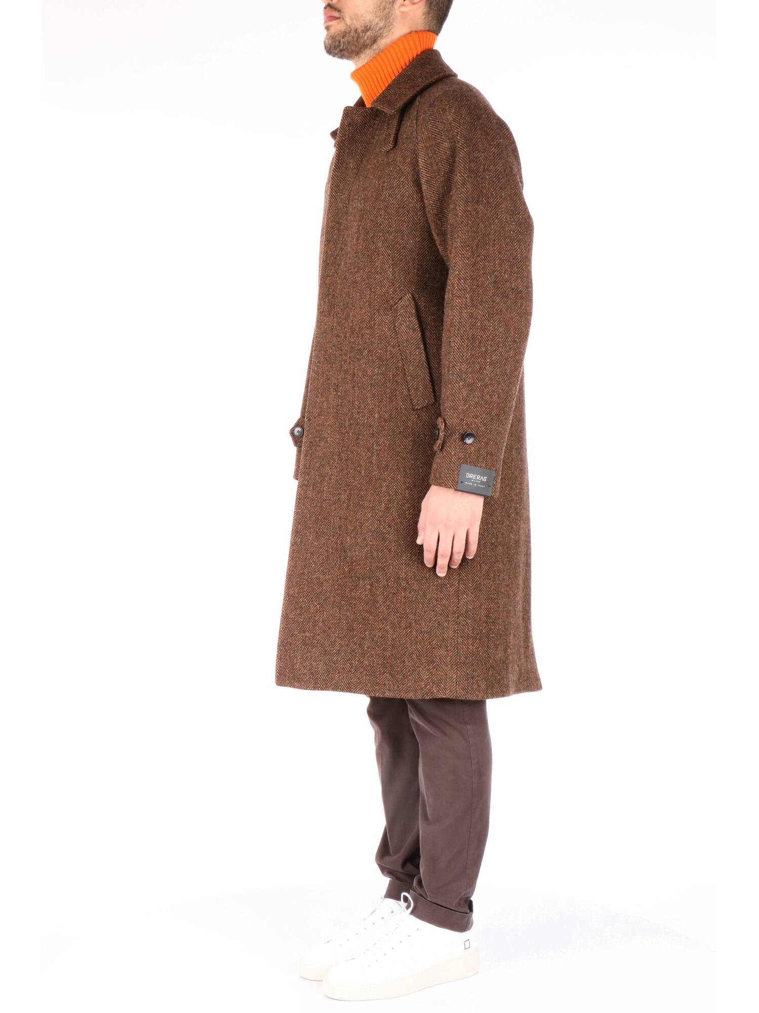 Breras uomo cappotto spigato