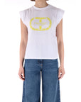 Twinset donna t-shirt con Oval t ricamato
