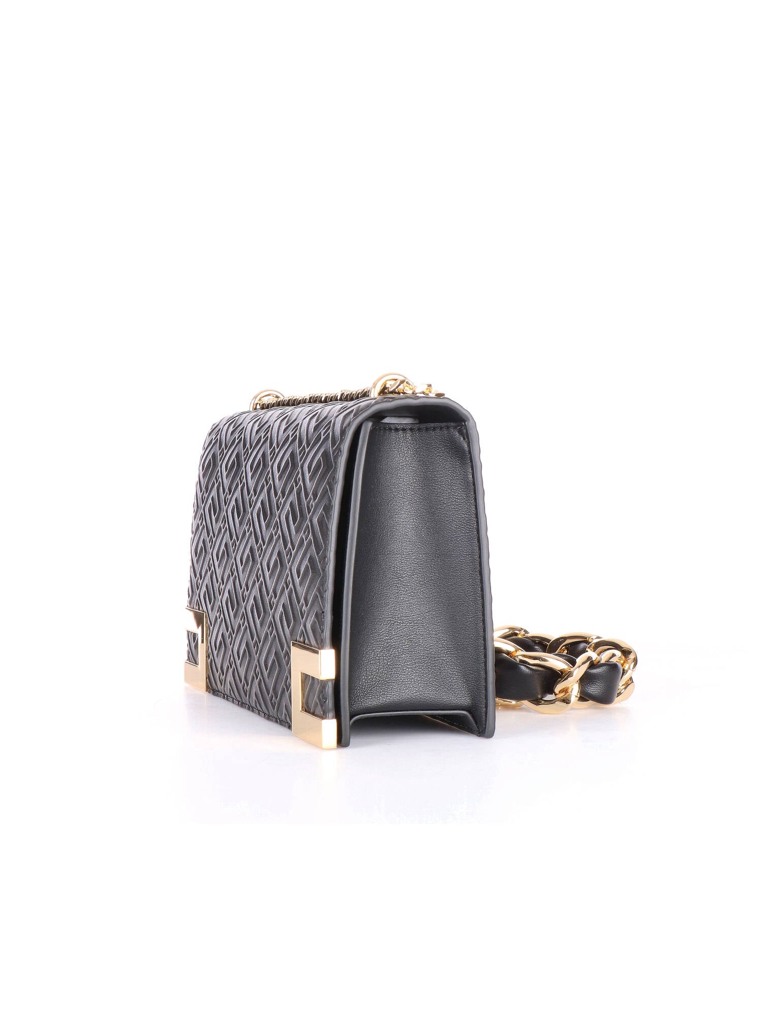 Elisabetta Franchi tracolla con catena nera