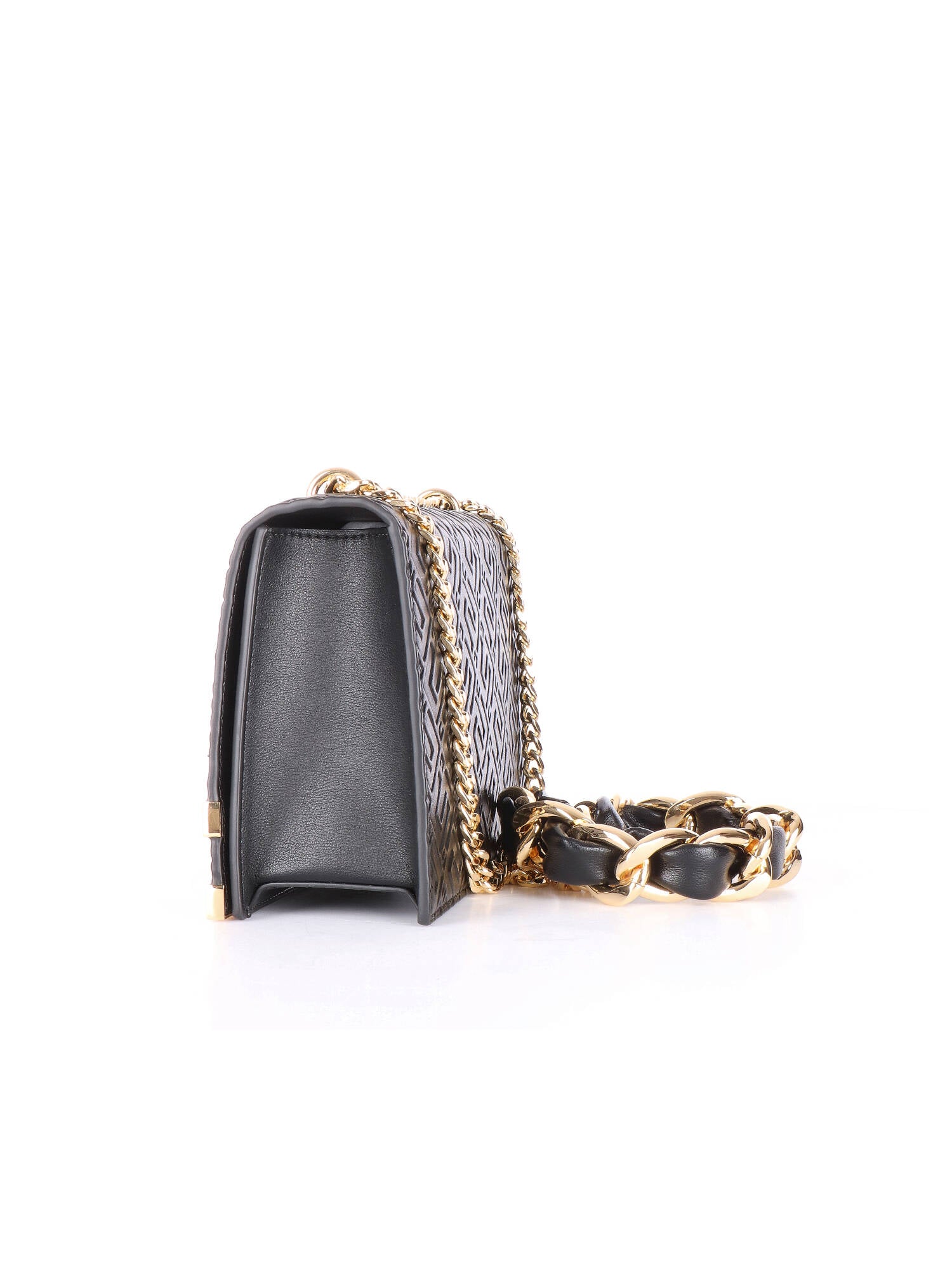 Elisabetta Franchi tracolla con catena nera